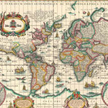 13777 Пазл 6000 деталей-"Древняя карта мира" 