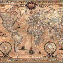 EDUCA15159 Пазл 1000 деталей Античная карта мира