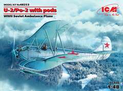 ICM48253 Советский  самолёт 2МВ По-2 c санитарными кассетами