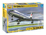 ЗВЕЗДА7007 Пассажирский авиалайнер "Ту-134 А/Б-3" 1/144