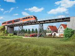 Auhagen11430 Железнодорожный мост, однопутный. Размеры: 560х67х85 мм, H0