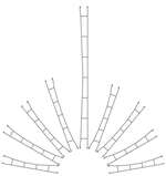 Viessmann4235 Провод контактной сети длиной 139 мм, 5 шт., TT