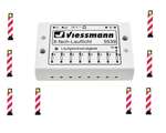 Viessmann5040 Блок и предупреждающие дорожные знаки (8 штук), H0