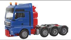 Herpa154970 MAN TGX XXL 680 тяжёлый грузовик, cobalt blue 1/87