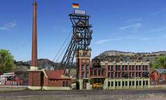 Kibri7228 Головная башня шахты с машинным отделением и угольной промывкой, (N)