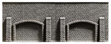 Noch58125 Стена с арками длинная 65 х 12 см. (H0)