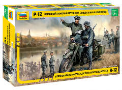 ЗВЕЗДА3632 Мотоцикл BMW R-12 с водителем 1/35
