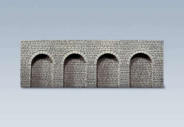 272600 Каменная стена с арками