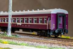 Eurotrain0241 Набор из 4-х плацкартных вагонов СЖД ОК жд "ПОЛЯРНЫЙ" H0