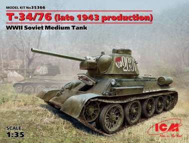 ICM35366 Т-34/76 (производства конца 1943 г.), Советский средний танк ІІ МВ