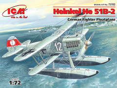 ICM72192 Хейнкель He-51B-2, германский истребитель