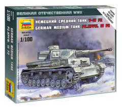 ЗВЕЗДА 6251 Немецкий танк Т-4 F2, 1:100