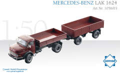 Conrad1056/03 Самосвал с дополнительным прицепом-свалкой MERCEDES-BENZ LAK 1624 1/50