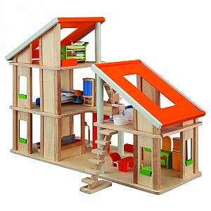 PLAN TOYS7141 Кукольный домик Шале с мебелью