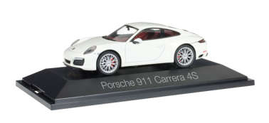 Herpa071048 Автомобиль Porsche 911 Carrera 4S Coupé, white 1/43