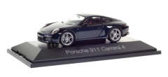 Herpa071093 Автомобиль Porsche 911 Carrera 4 Coupé, dark blue metallic 1/43