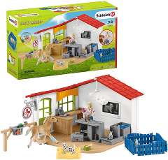 SCHLEICH42502 Ветеринарная клиника с домашними животными