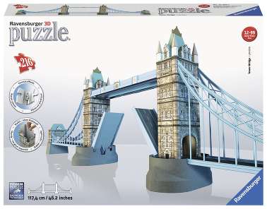 12559 3D Пазл "Тауэрский мост в Лондоне", 216 элементов