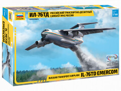 ЗВЕЗДА7029 Российский транспортно-десантный самолет МЧС России "Ил-76ТД МЧС" 1/144