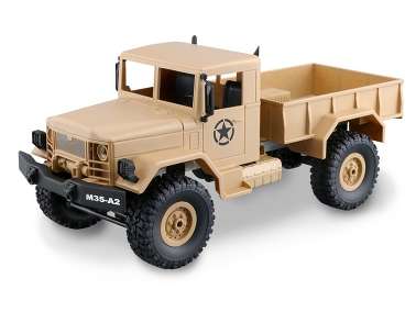 Р/У машина MN MODEL военный грузовик (песочный) 4WD 2.4G 1/16 RTR
