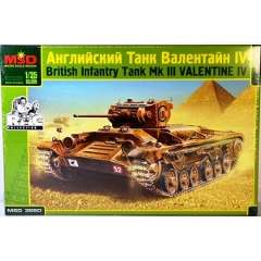 MSD3550 Модель для сборки: Английский танк Valentine IV 1/35