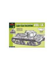 MSD3552 Модель для сборки: Легкий танк Valentine VIII/IX (с эпоксидной частью башни) 1/35