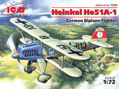 ICM72193 Хейнкель Не-51А-1, германский истребитель