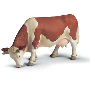 SCHLEICH13133 Корова рыжая (кушает)
