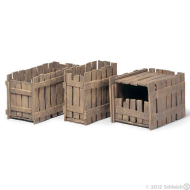 SCHLEICH42022 Деревянный ящик для перевозки животных