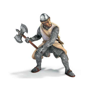70036 Рыцарь-пехотинец с алебардой (белый), SCHLEICH