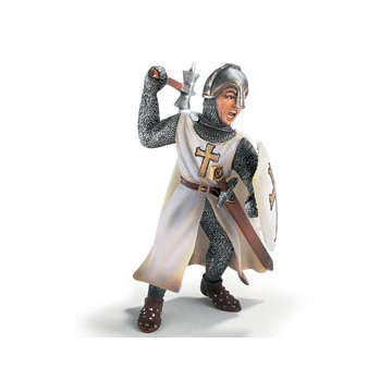 70037 Рыцарь-пехотинец с молотом (белый), SCHLEICH