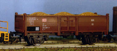 Пересвет3224 Полувагон Omm52 с грузом песка, DB AG, эп. V.	