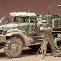 35083 Американский БТР M21 с 81mm орудием и 4-я фигурами (1:35), Tamiya