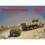 ICM35803 V3000S/SS M Maultier германский грузовой автомобиль с пушкой 7,62 см Pak 36 (r )