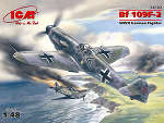 ICM 48102 Bf 109F-2, германский истребитель, 1:48