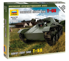 ЗВЕЗДА 6258 Советский легкий танк Т-60, 1:100