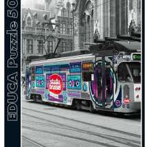 EDUCA16358п Пазл 500 деталей "Трамвай в Генте, Бельгия" 