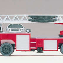 Preiser31134 Feuerwehr Magirus DLK 23-12 1/87