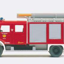 Preiser31246 Пожарная машина Mercedes-Benz LAF 1113 B/42 SW 2000 Ziegler, 1:87