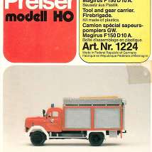 Preiser31224 Пожарный автомобиль 1/87