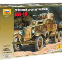 ЗВЕЗДА 3617 Советский бронеавтомобиль "БА-10", 1:35