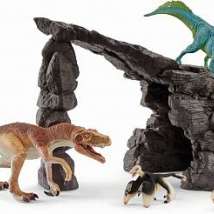 SCHLEICH41461 Набор Пещера динозавров