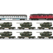 Marklin26606  Набор-Дизельный локомотив BR232, Bn 720, Поезд+6 платформ  с Leopard 2A6 Ep.V (MFX/DCC decoder)  Н0