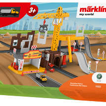 Marklin72222 Набордля детской железной дороги -Строительная площадка с большим краном "Marklin my world" H0