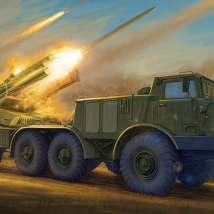 Trumpeter01026 Модель для сборки: Russian Self-Propelled Multiple Rocket Launcher BM-27 Uragan 1/35