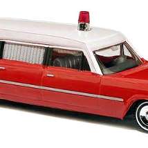 BUSCH42908 Модель автомобиля Cadillac 66 Ambulance 1/87