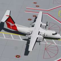 152-200 Модель самолета Qantaslink Dash 8-100, 1/200